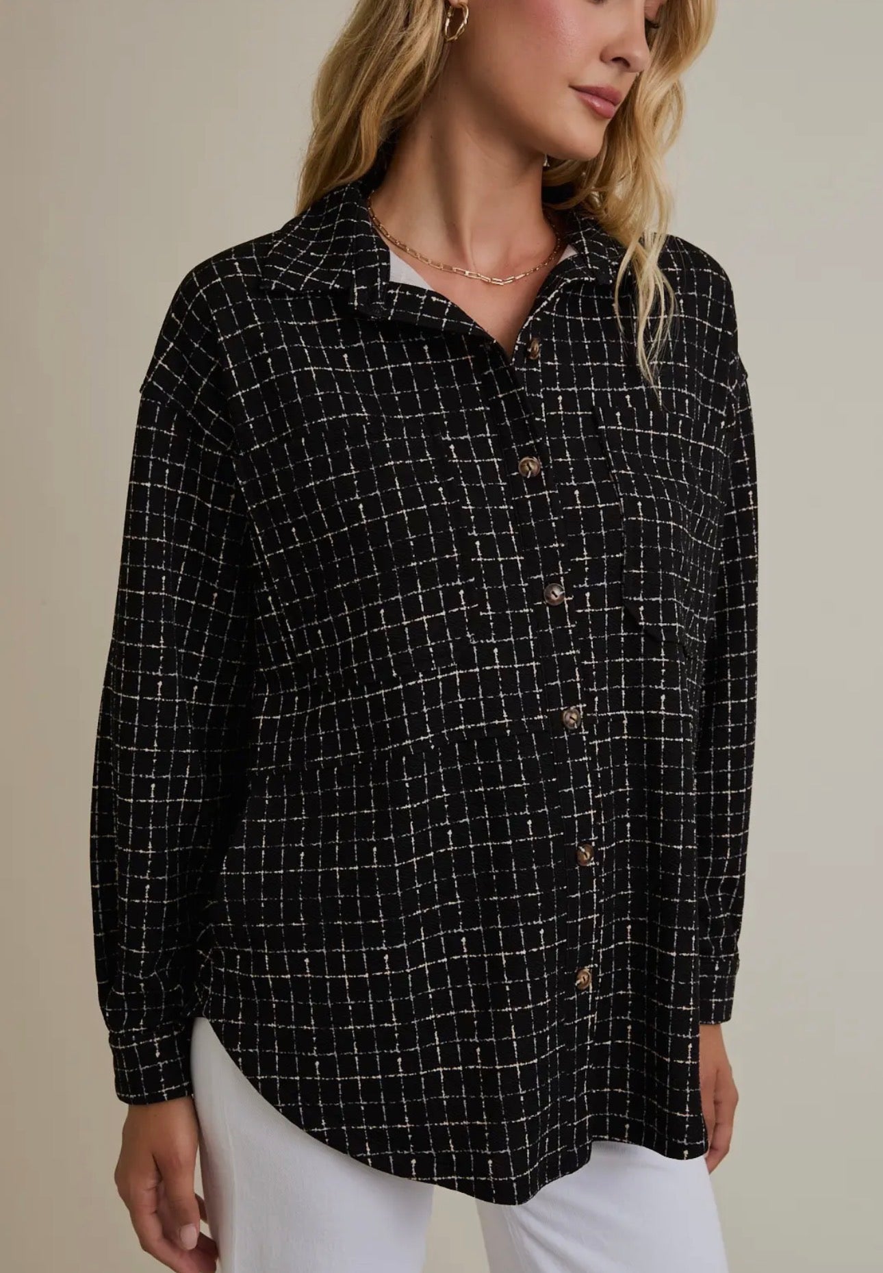 Long Sleeve Button Down Jacket