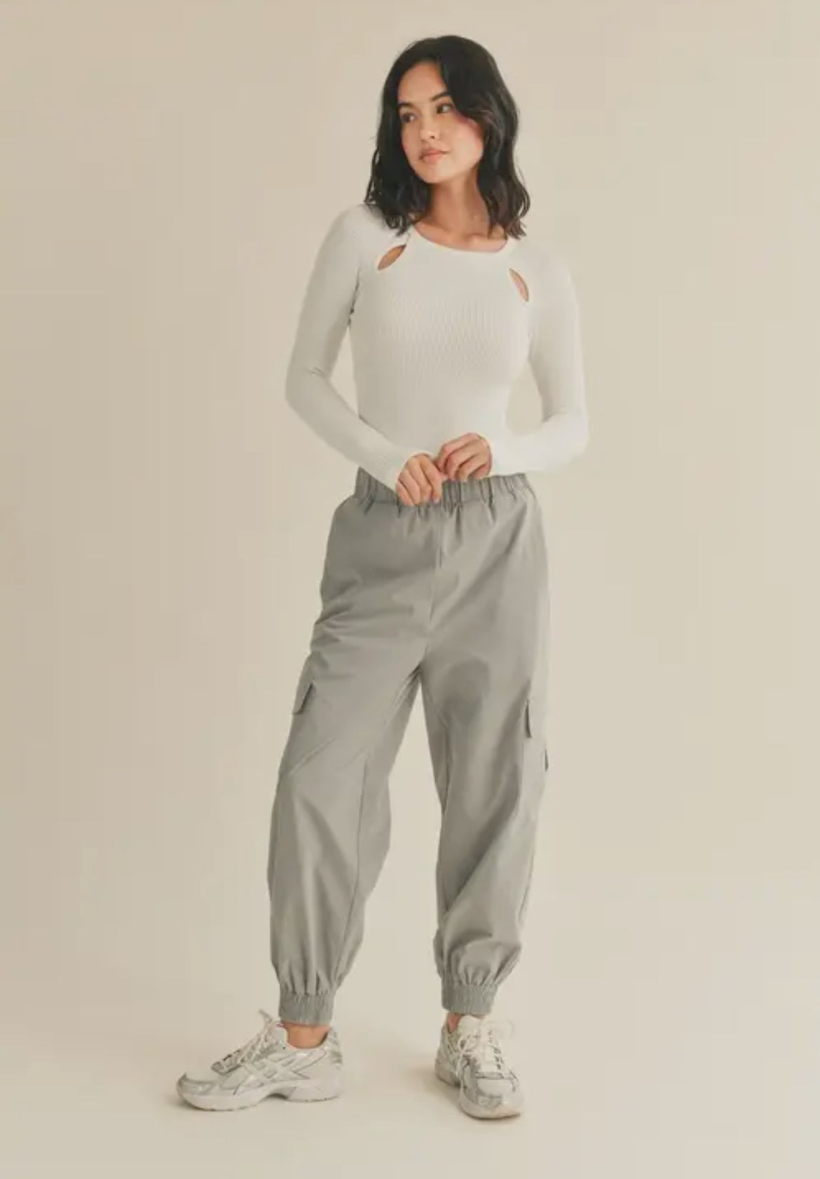 White Essential Long Sleeve
Seamless Bodysuit