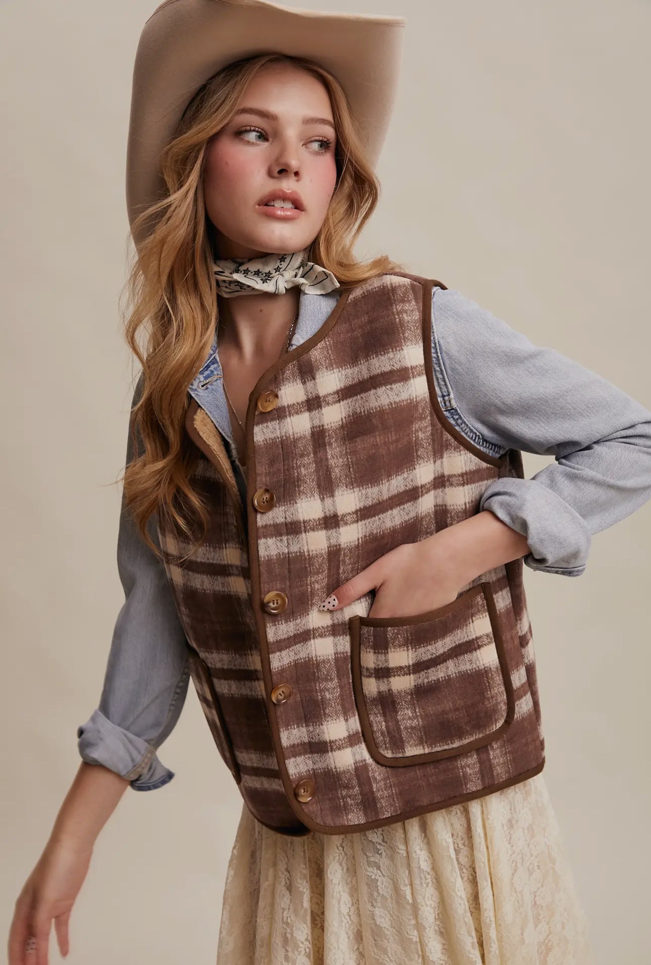 Reversible Plaid Sherpa Vest
PERORDER 9/26