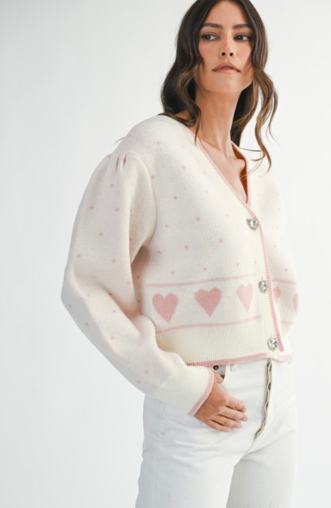 Poppy Heart Cardigan