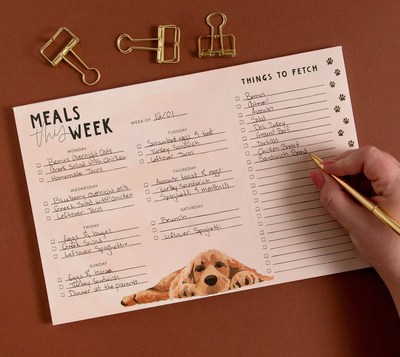 Things To Fetch Dogs Menu
Market Notepad