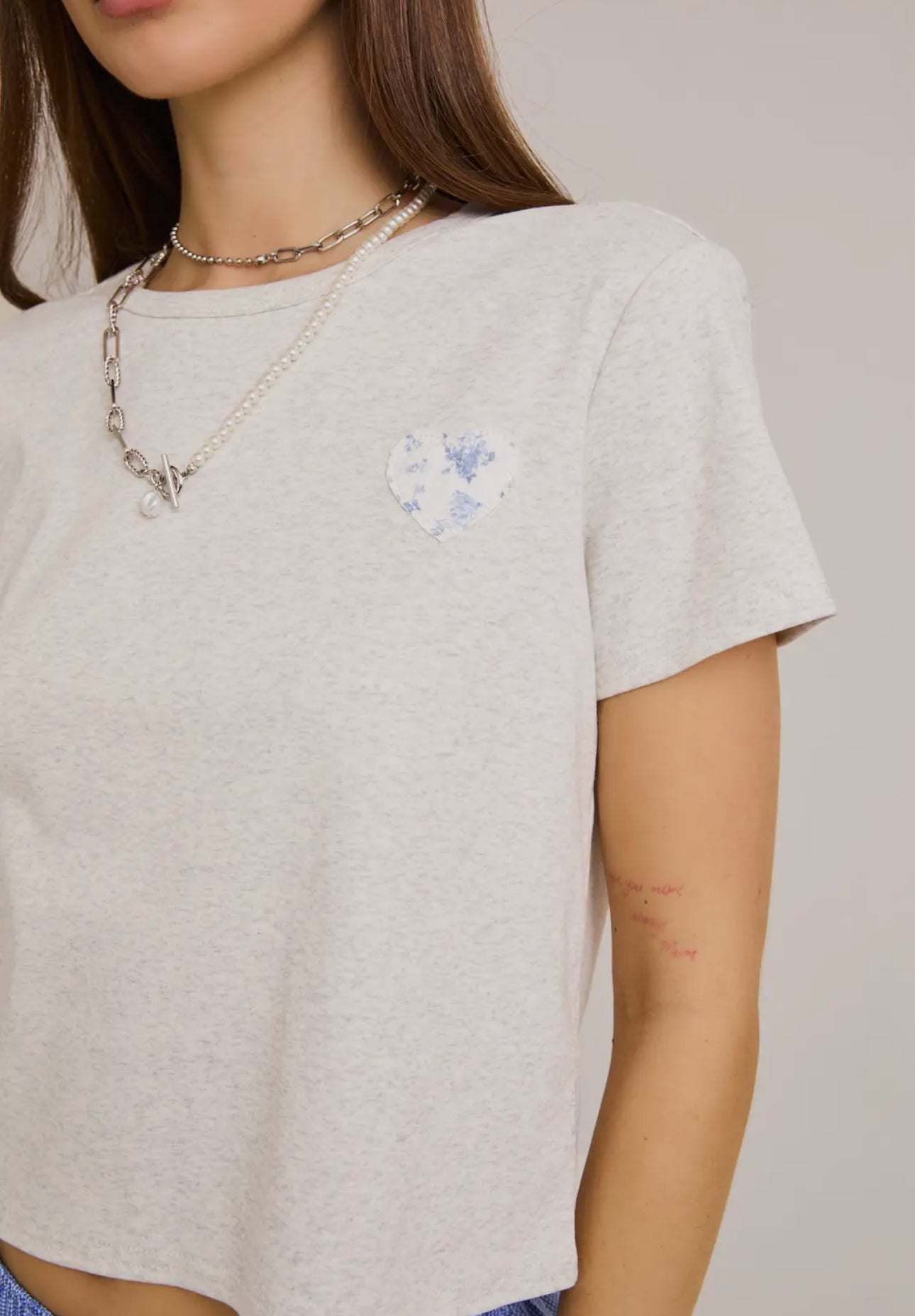 Patchwork Cowboy Boots Short Sleeve Round Neck Baby Tee