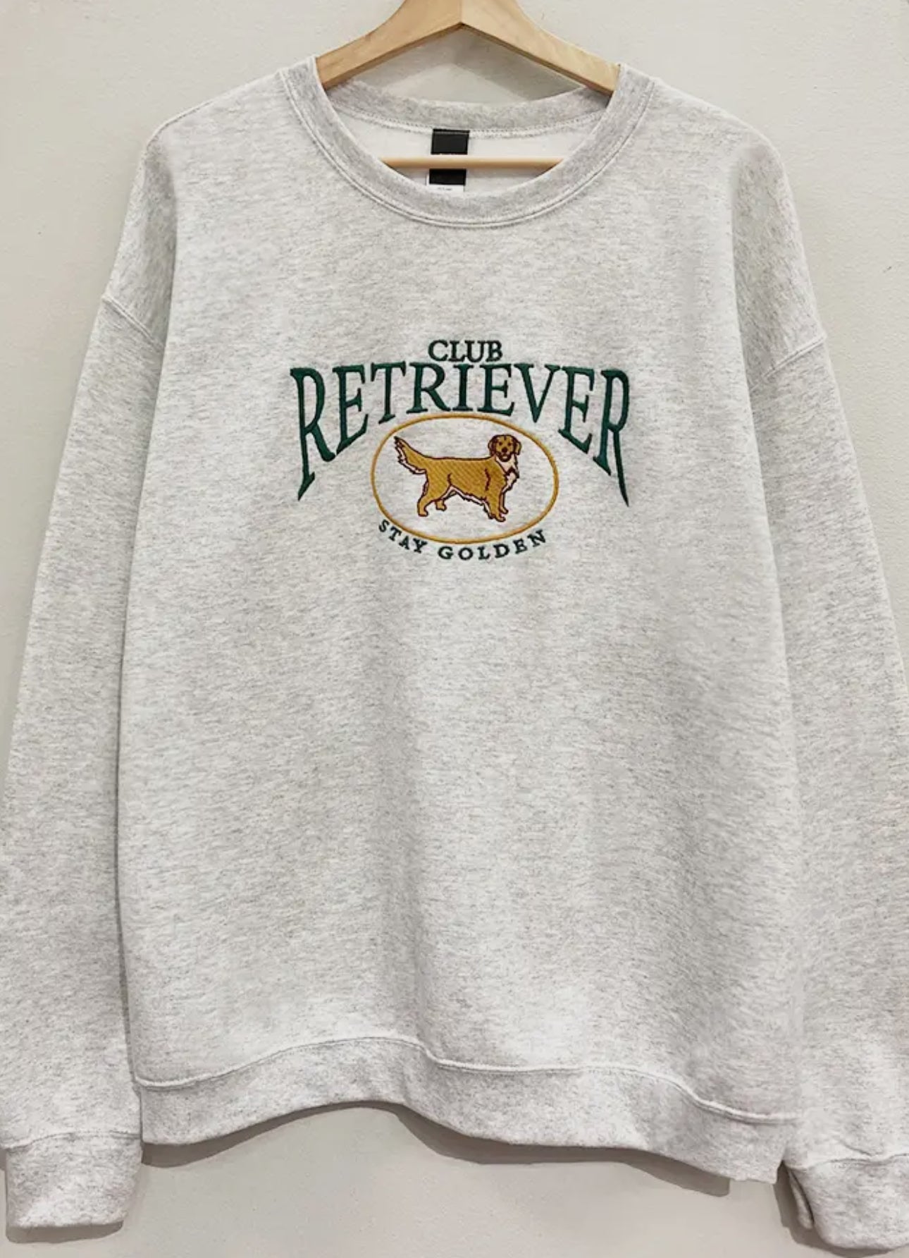 Embroidered Retriever Club Sweatshirt