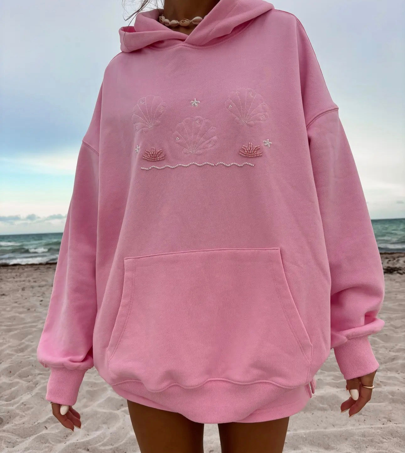 Lottie Pink Bikini Beaded Ocean
Hoodie