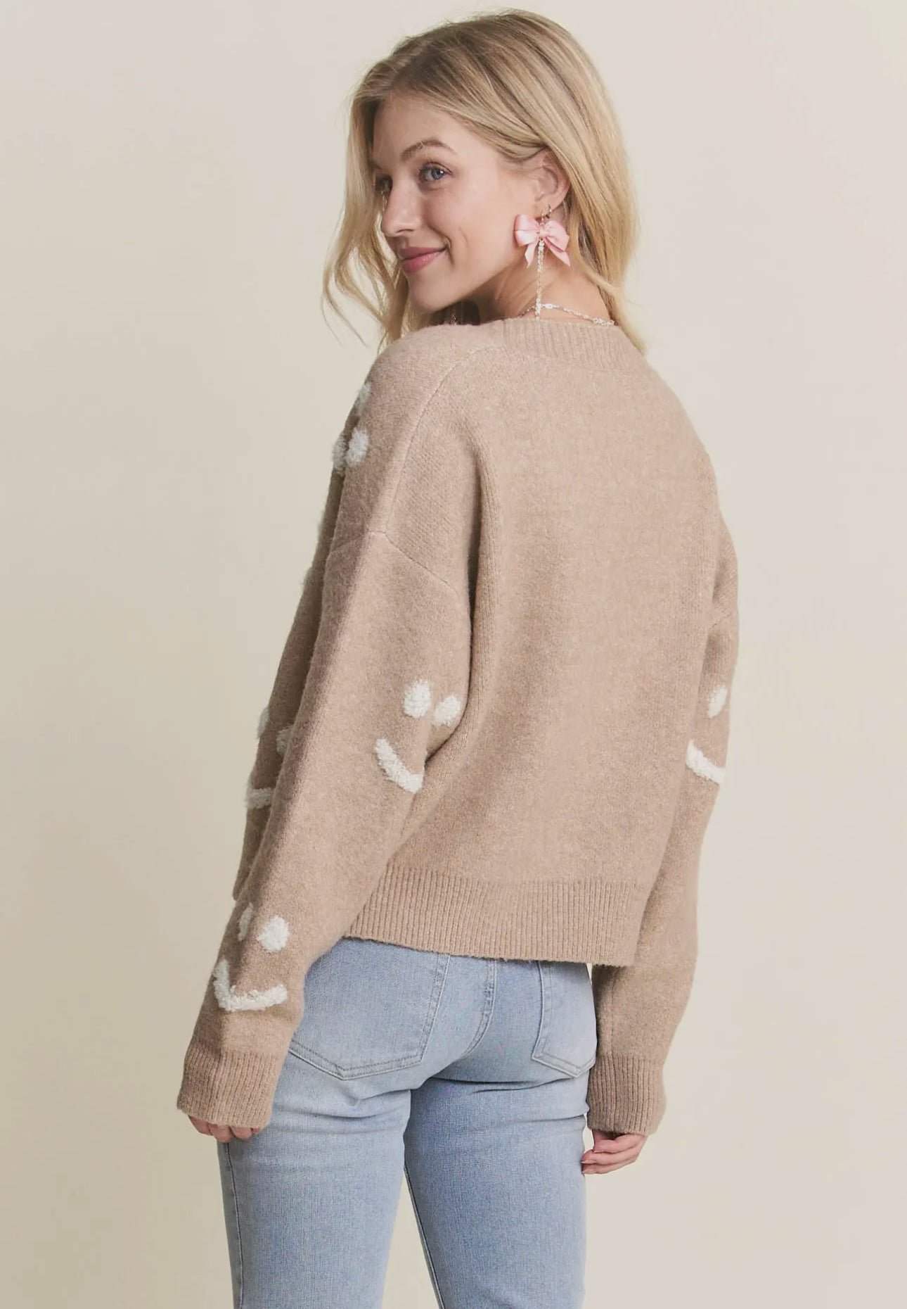 Fluffy Smile Sweater Cardigan