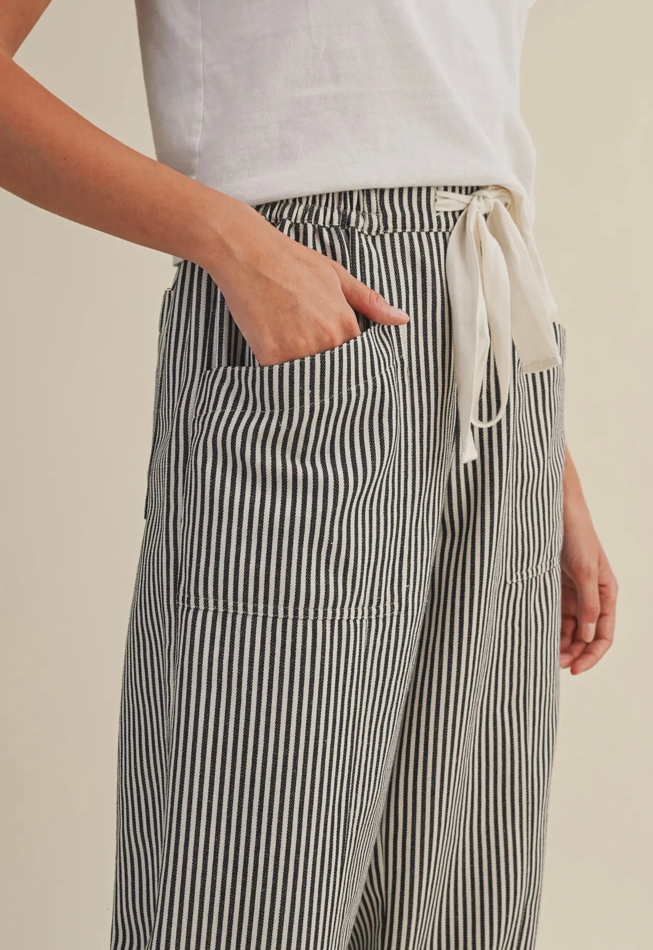Striped Wide Leg Pants