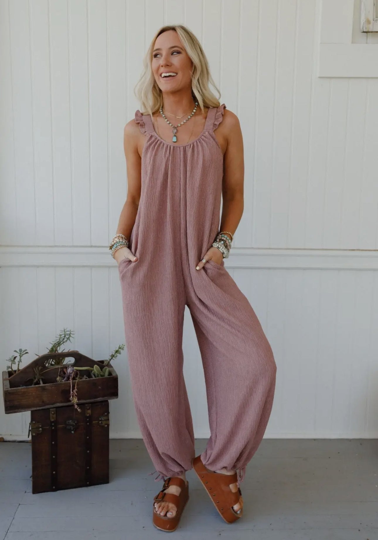Bliss Wildflower Ruffle Jumpsuit