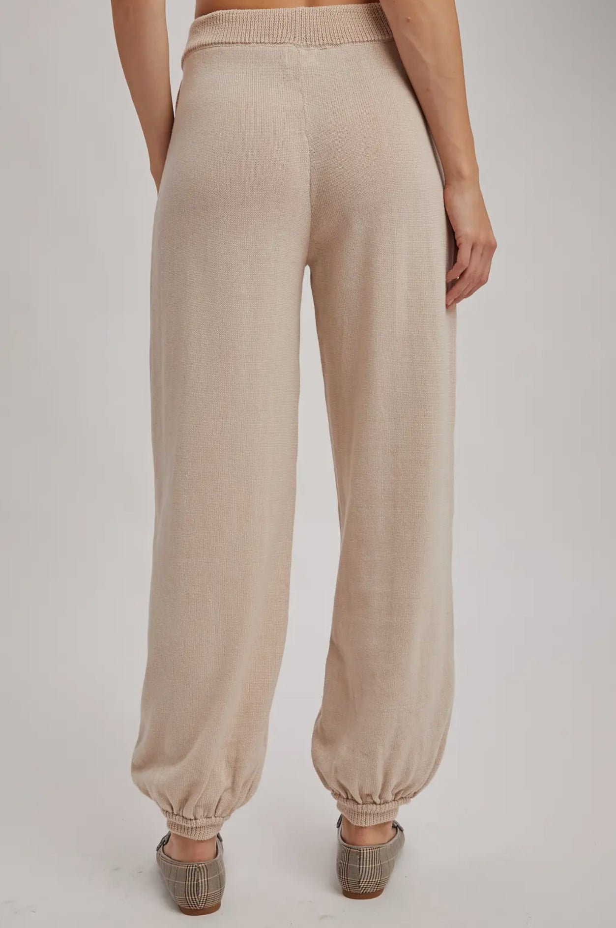 Relaxed Knit Sweater Jogger With Pockets