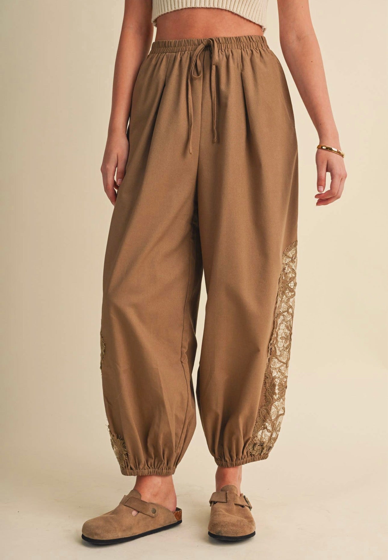 Victoria Lace Detail Balloon Pants
