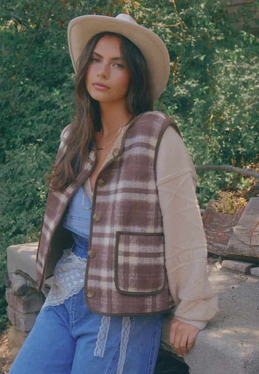 Reversible Plaid Sherpa Vest
PERORDER 9/26