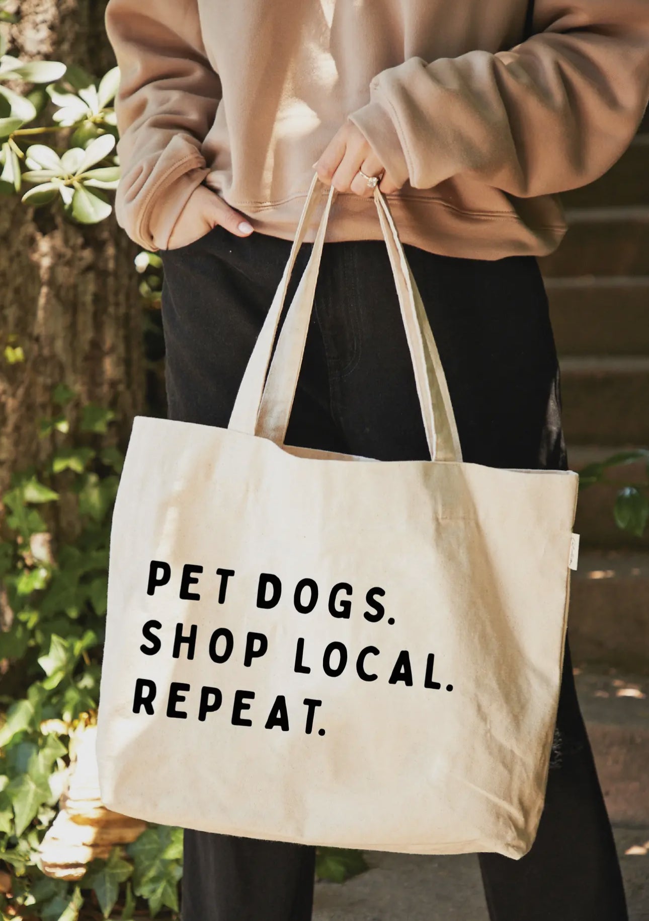Pet Dogs. Shop Local. Repeat.
Canvas Tote Bag