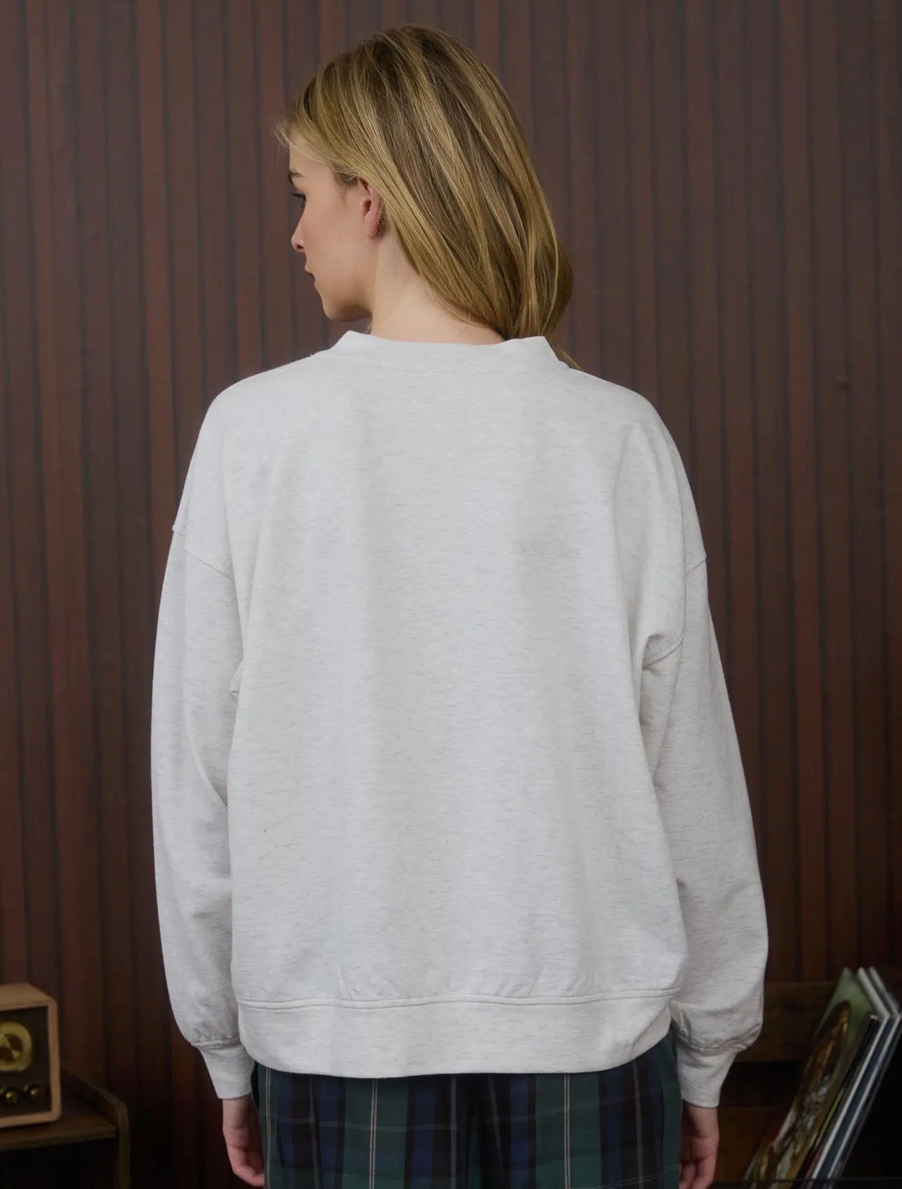 Teddy Embroidery Knit Top