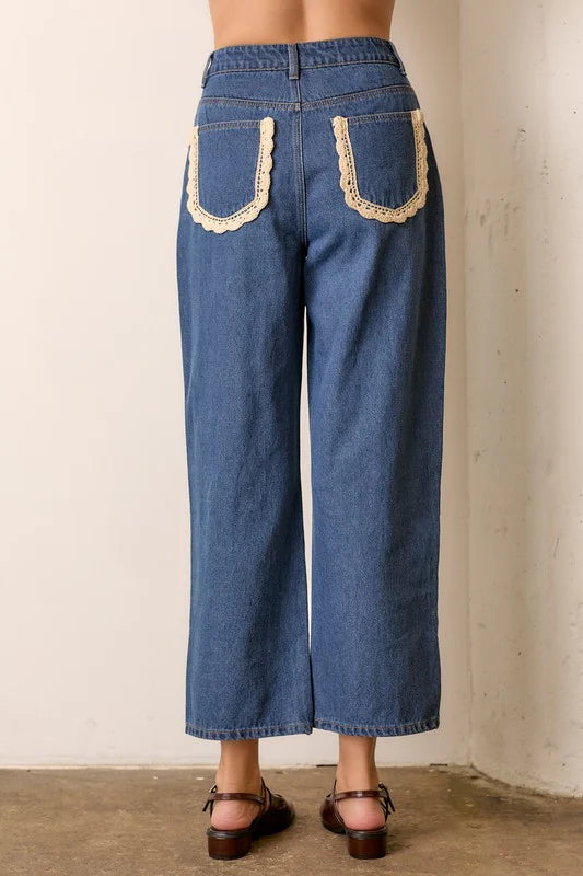 Willow Crochet Trim Jeans