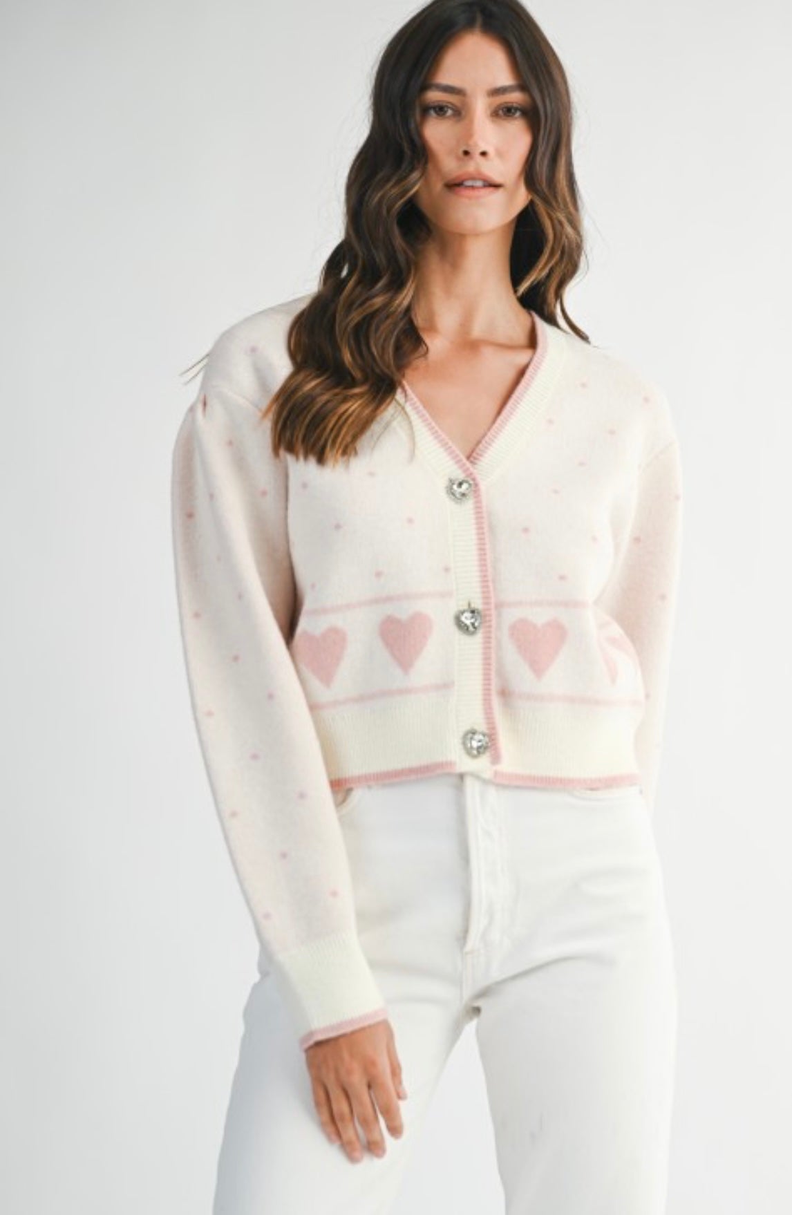 Poppy Heart Cardigan