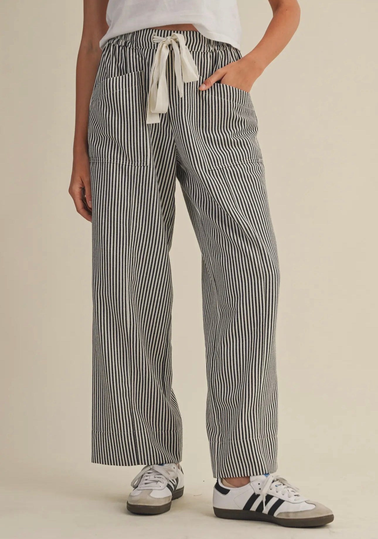 Striped Wide Leg Pants