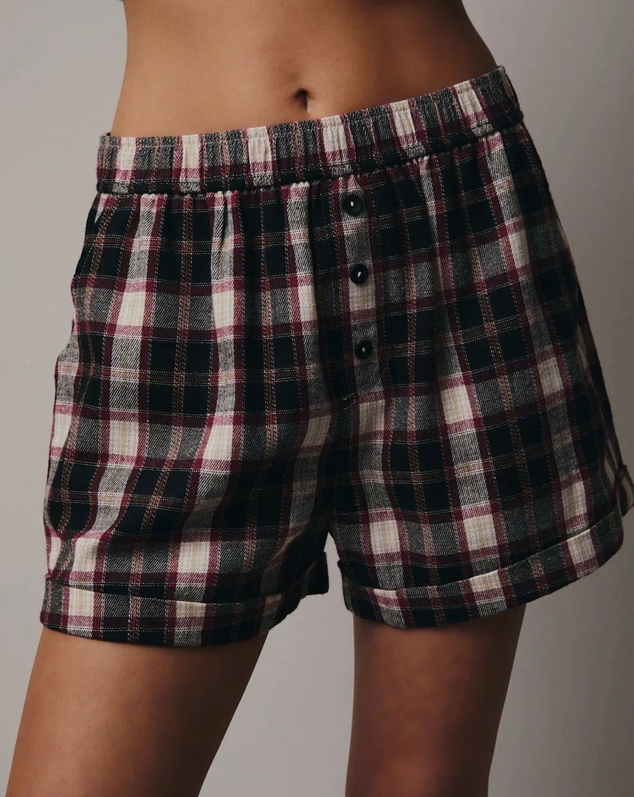 Plaid Boxer Shorts