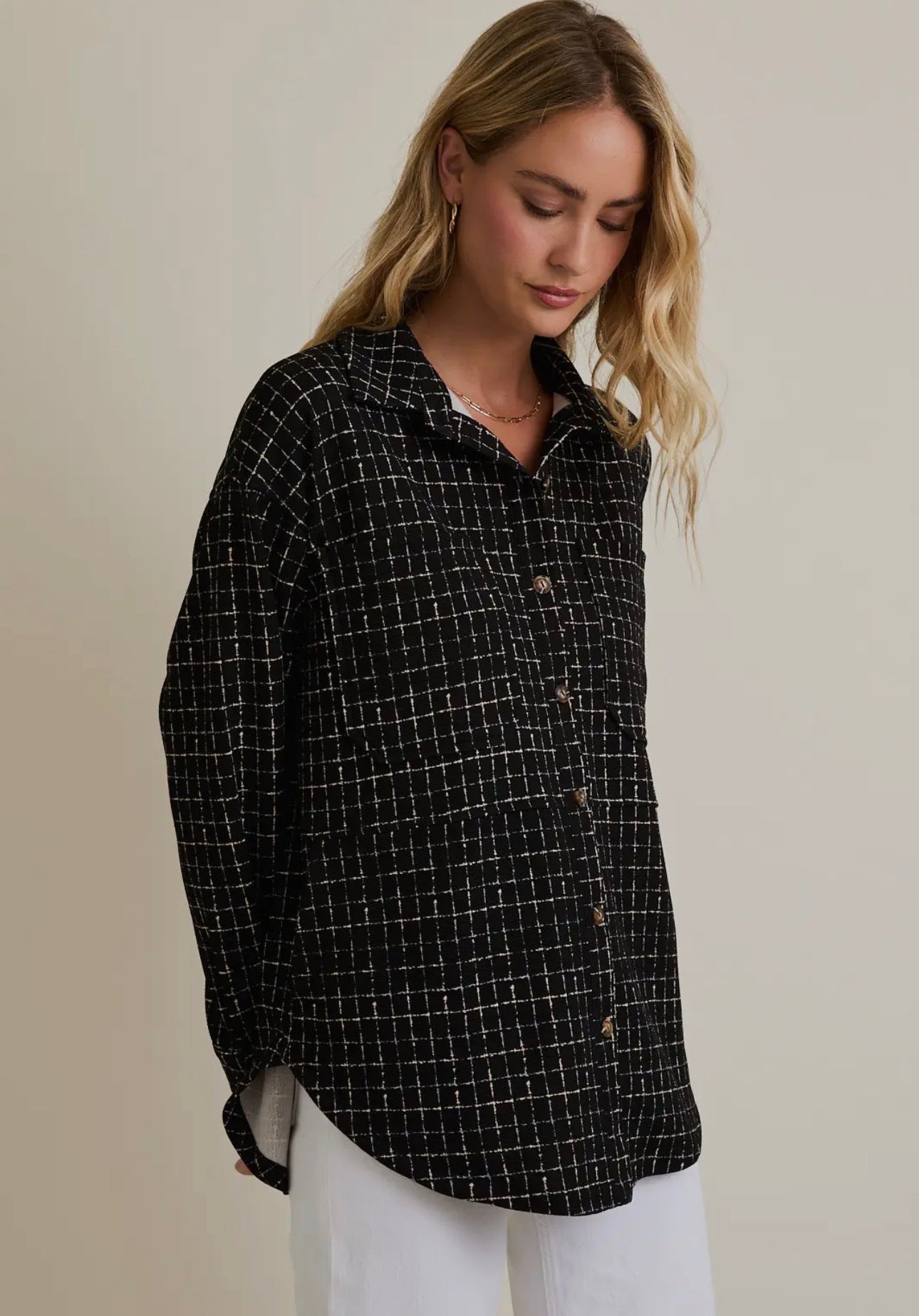 Long Sleeve Button Down Jacket