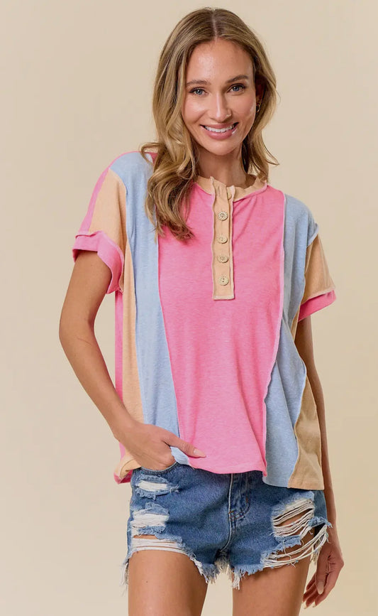 Playful Pastel Top