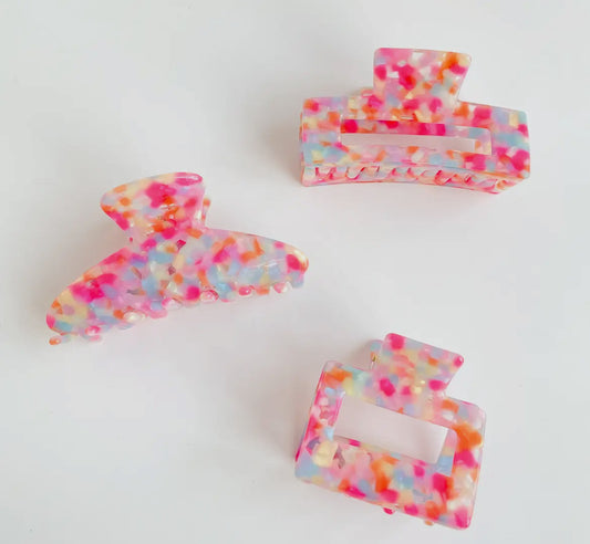 Pink Poolside | Claw Clips