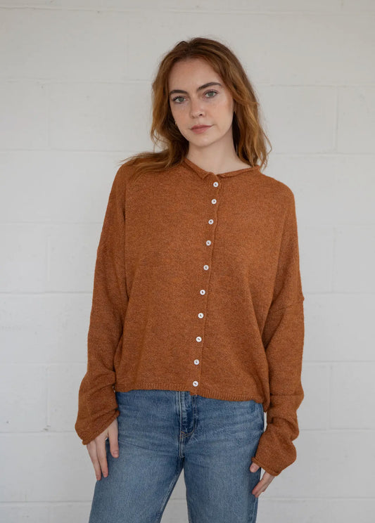 Rust Piper Cardigan