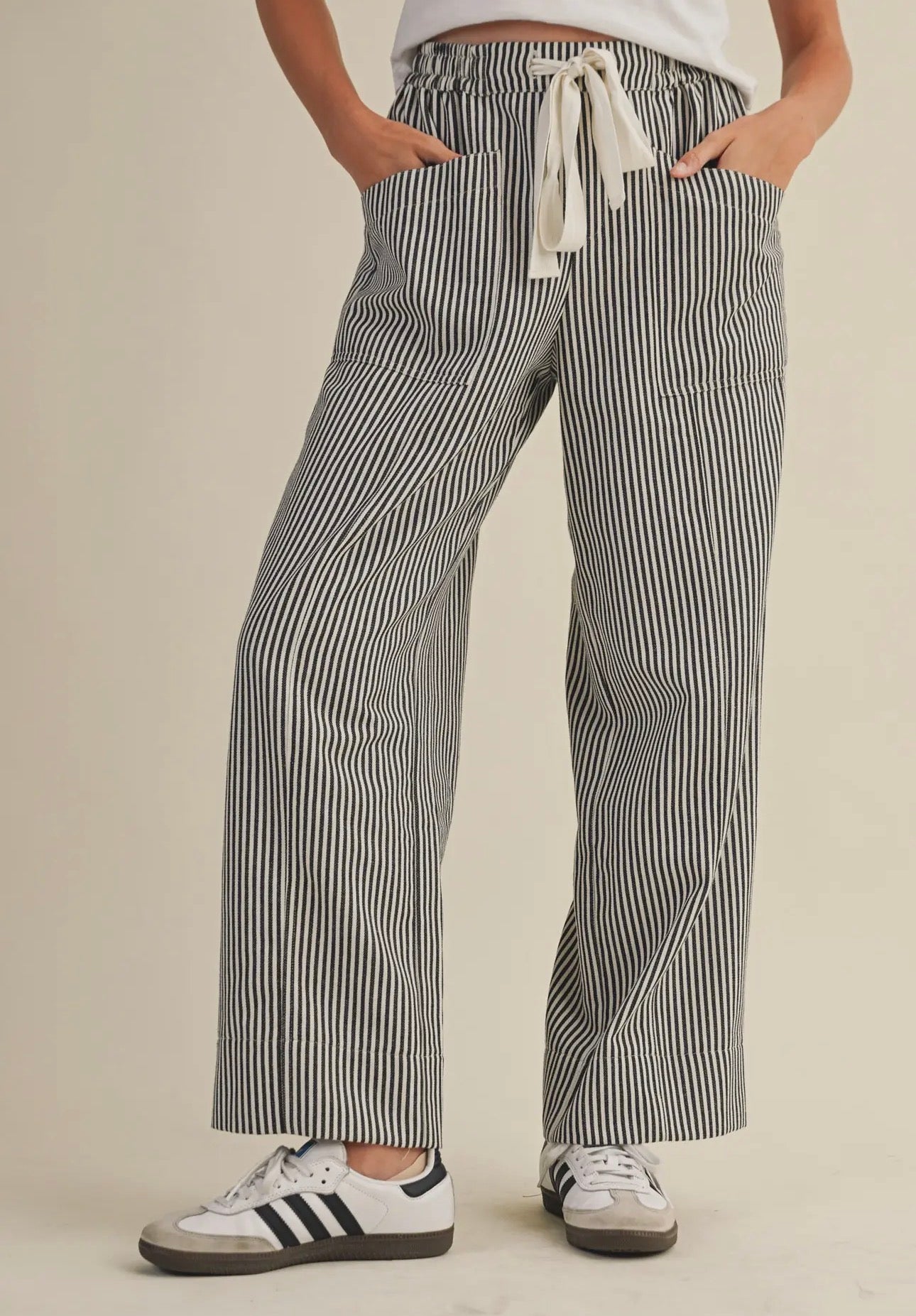 Striped Wide Leg Pants