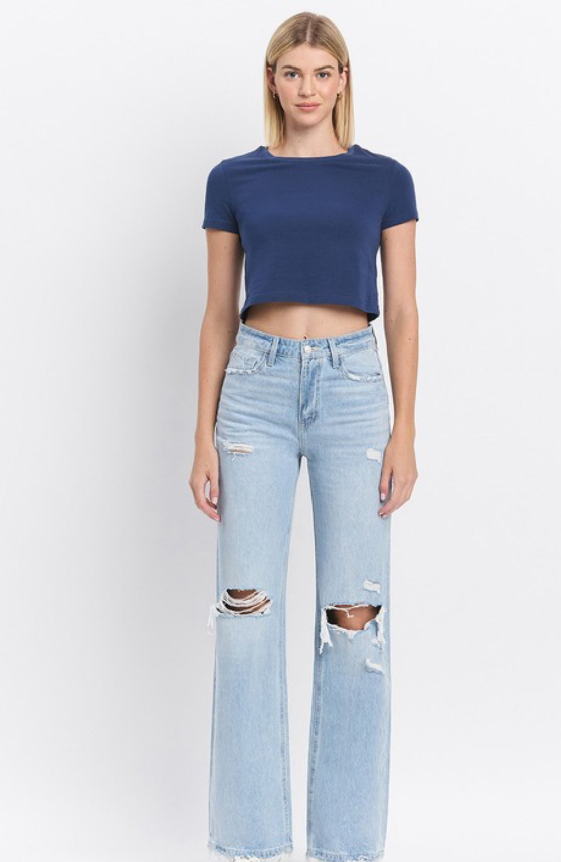90's Vintage Super High Rise Flare Jeans