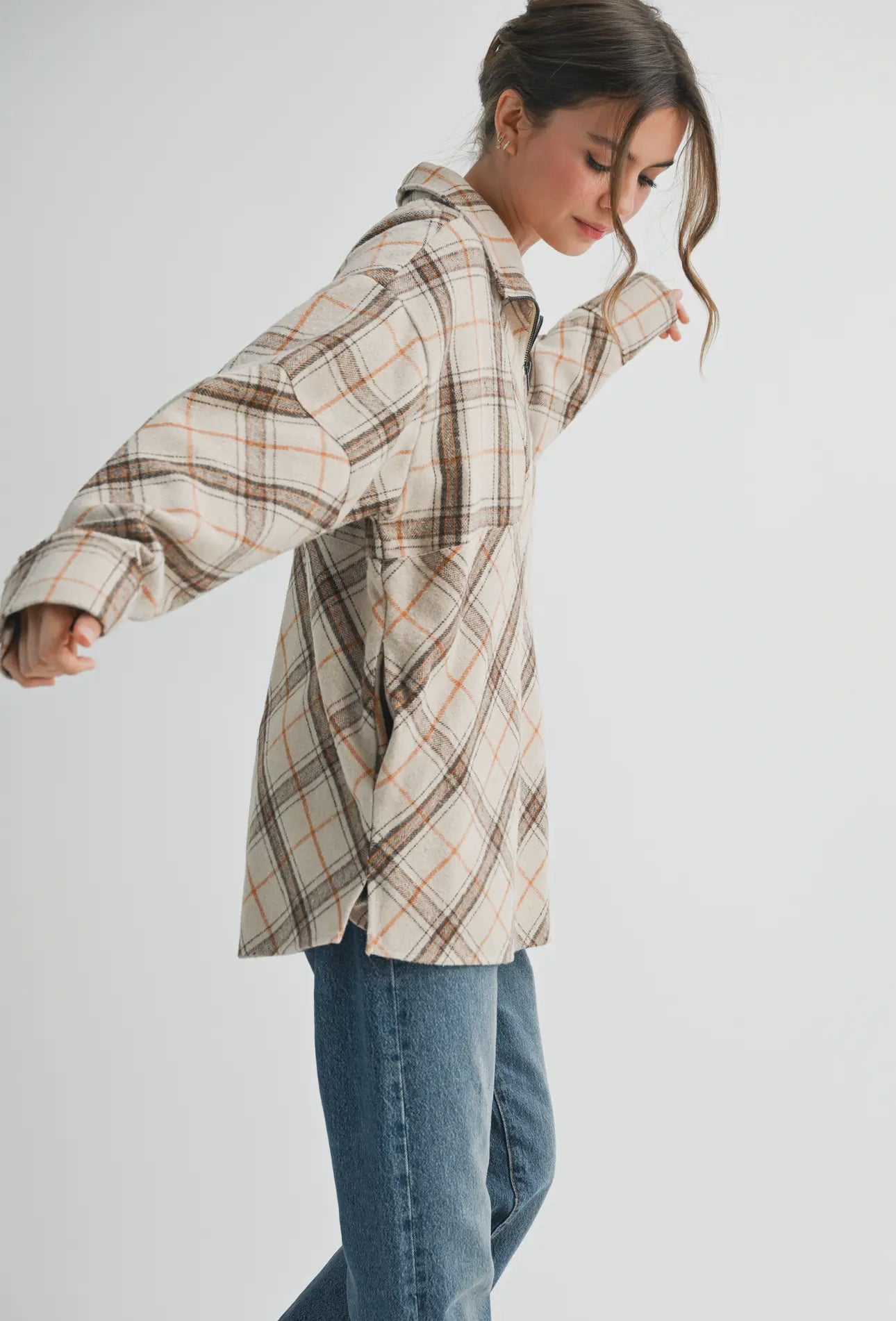 Mya Plaid Pullover