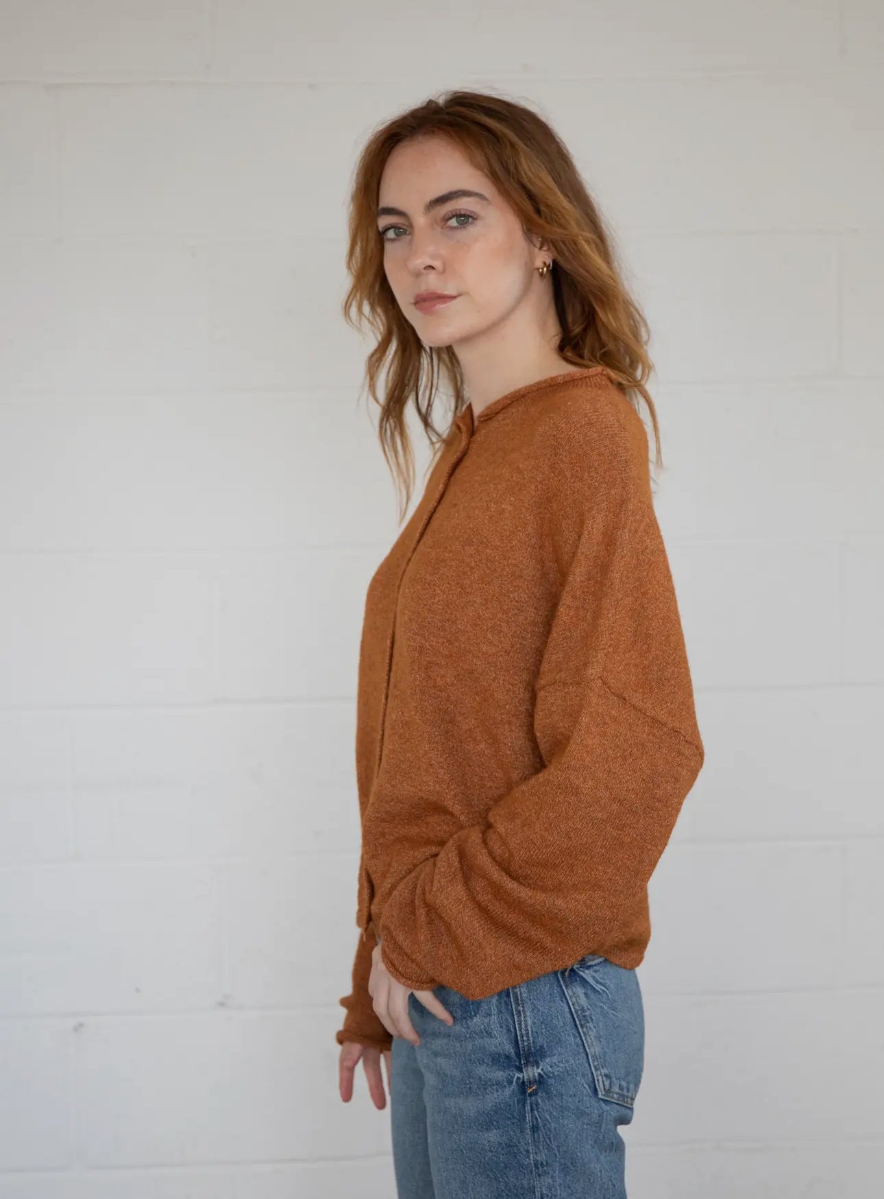 Rust Piper Cardigan