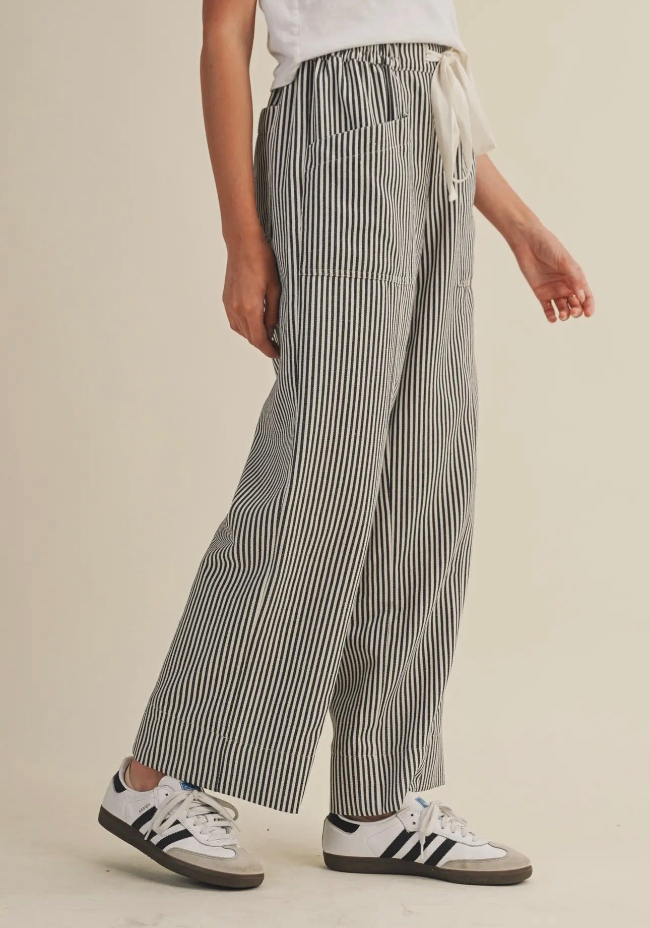 Striped Wide Leg Pants