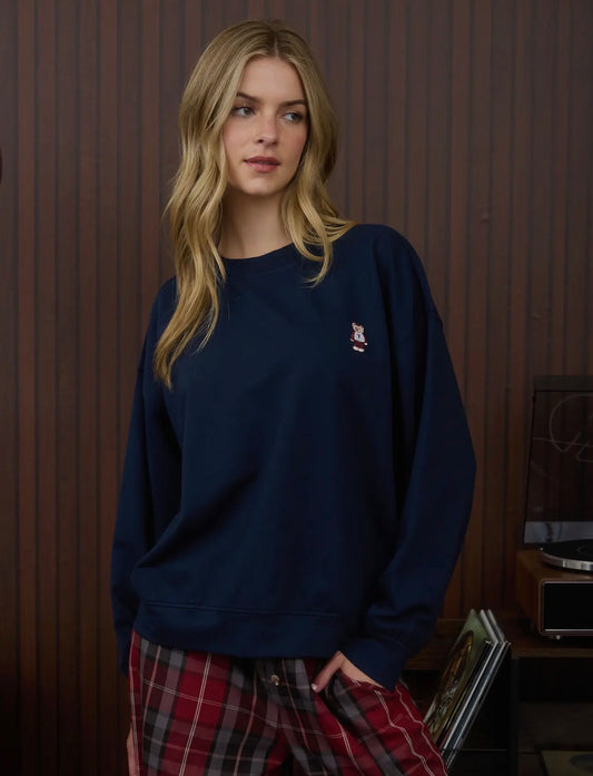 Long Sleeve Teddy Embroidery
Knit Top