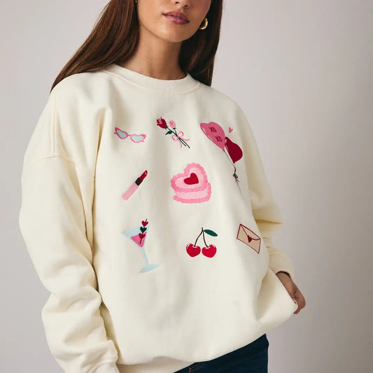 Lover Embroidered Sweatshirt