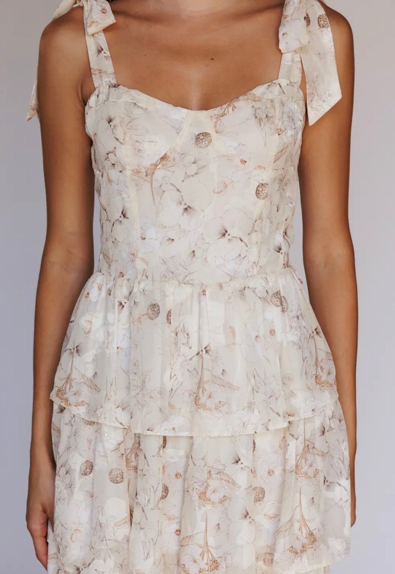 Heather Tiered Ruffle Floral Maxi Dress