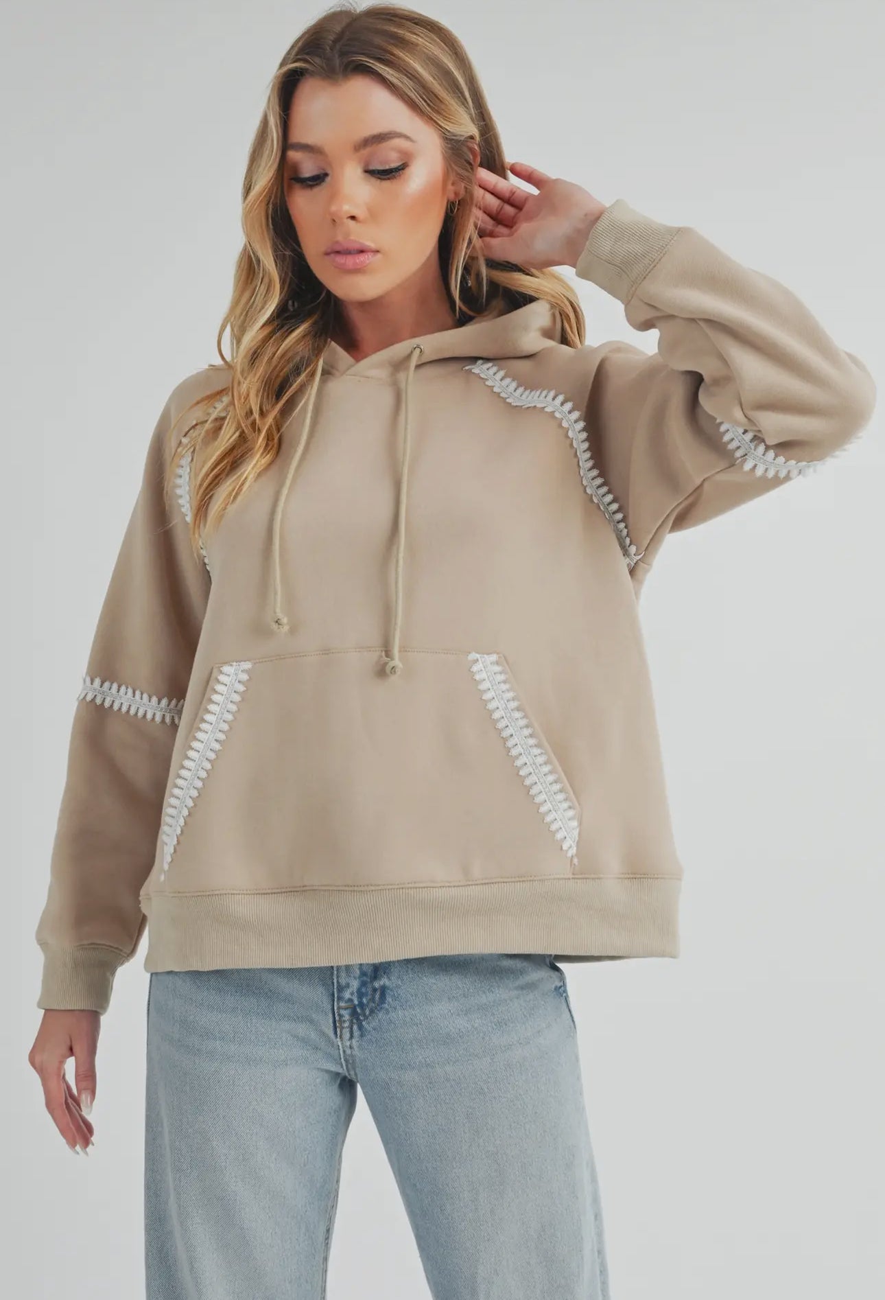 JoJo | Taupe Hoodie